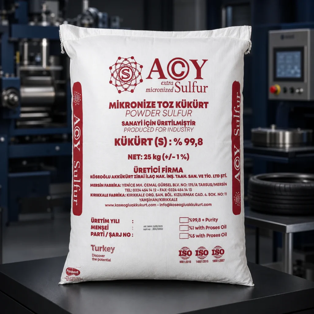 ACY Extra Micronized Sulfur 25 kg ambalajı